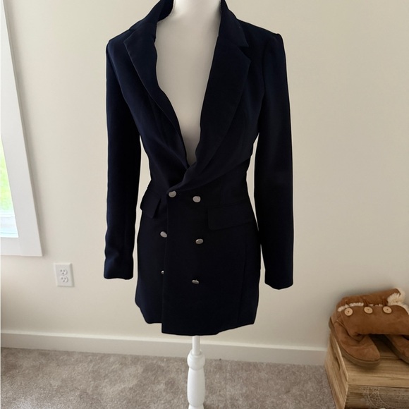 Superdown Blue Long Sleeve Dress - Picture 1 of 2